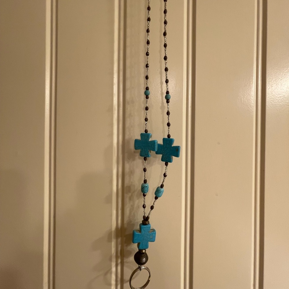 Beaded Name Tag Lanyard